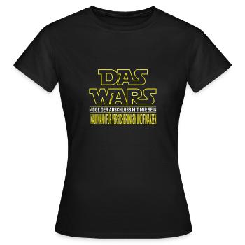 Das Wars Kaufmann für Versicherungen und Finanzen - Frauen T-Shirt - Schwarz - Vorne - AI Model Female 172 dark (172cm)