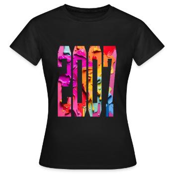 BUNT 19E ANNIVERSAIRE 2007 - T-shirt Femme - noir - Devant - AI Model Female 172 dark (172cm)