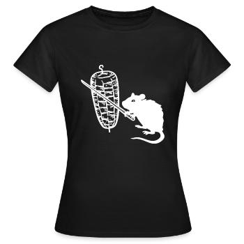 Kebab Ratte Kebab Grill - Frauen T-Shirt - Schwarz - Vorne - AI Model Female 172 dark (172cm)