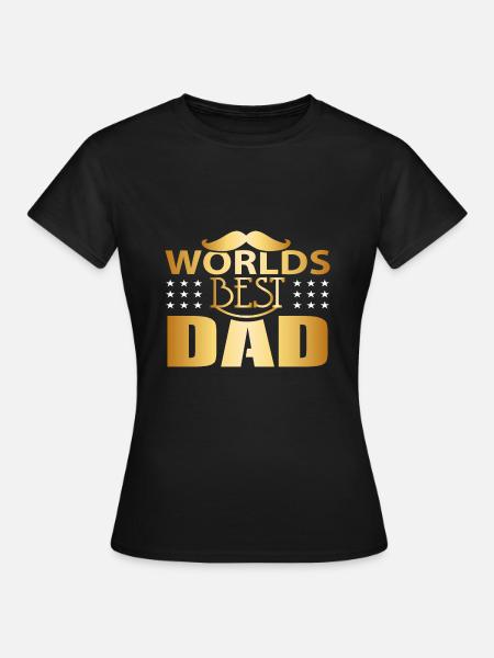 Verdens beste pappa - verdens beste pappa - - Dame-T-shirt - sort