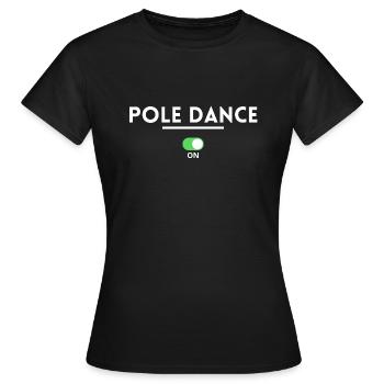 Pole dance. cadeau pole dance - T-shirt Femme - noir - Devant - AI Model Female 172 dark (172cm)