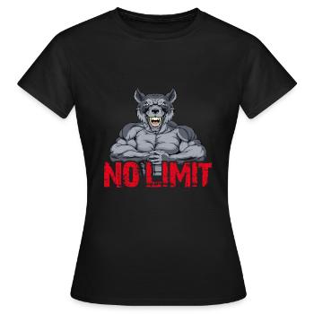 Musculation Musculation Renforcement musculaire Perte de graisse sans limite - T-shirt Femme - noir - Devant - AI Model Female 172 dark (172cm)