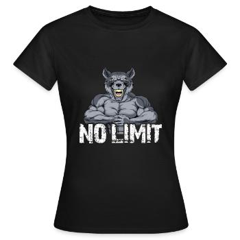 Musculation Musculation Renforcement musculaire Perte de graisse sans limite - T-shirt Femme - noir - Devant - AI Model Female 172 dark (172cm)