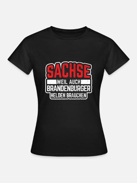 Sachsen Ostdeutschland - Frauen T-Shirt - Schwarz