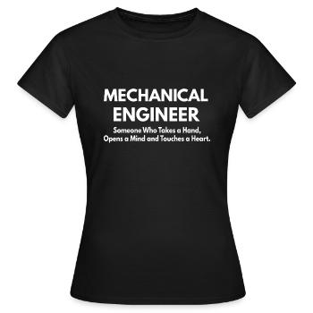 Mechanical Engineer - Women's T-Shirt - black - Front - AI Model Female 172 dark (172cm)