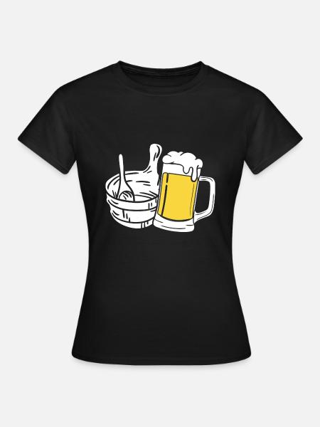 Sauna - Frauen T-Shirt - Schwarz