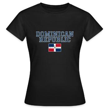 République dominicaine - T-shirt Femme - noir - Devant - AI Model Female 172 dark (172cm)