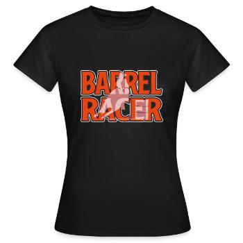 Barrel Racing Barrel Racer - Women's T-Shirt - black - Front - AI Model Female 172 dark (172cm)