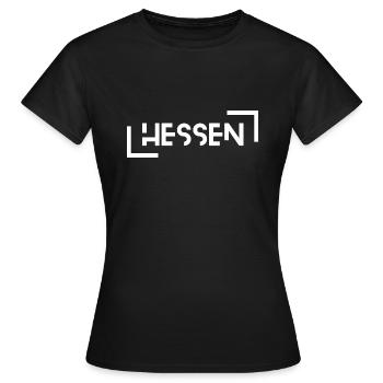 Hessen - Frauen T-Shirt - Schwarz - Vorne - AI Model Female 172 dark (172cm)