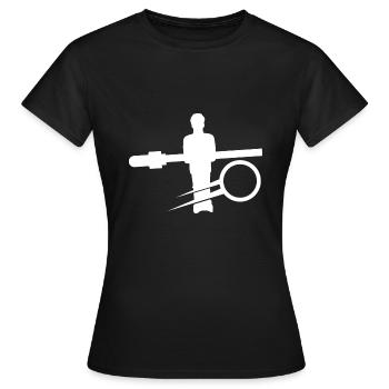 Tischfußball - Frauen T-Shirt - Schwarz - Vorne - AI Model Female 172 dark (172cm)