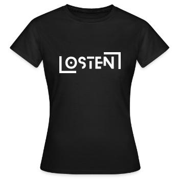 East - Women's T-Shirt - black - Front - AI Model Female 172 dark (172cm)