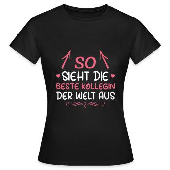Arbeitskollegin Beste Kollegin Geschenk - Frauen T-Shirt - Schwarz - Vorne - AI Model Female 172 dark (172cm)