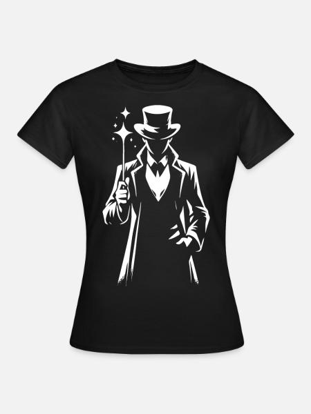 Zauberer – Meister der Tricks - Frauen T-Shirt - Schwarz