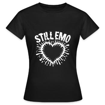 Toujours emo ! Esthétique alternative gothique emo - T-shirt Femme - noir - Devant - AI Model Female 172 dark (172cm)