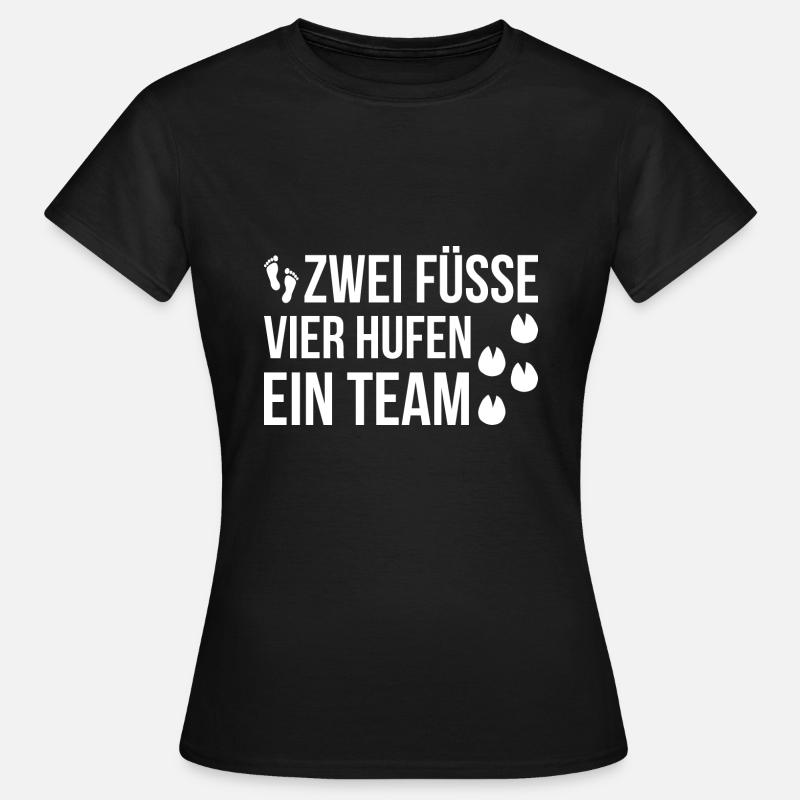Pferd Noriker Pferde - Frauen T-Shirt - Schwarz