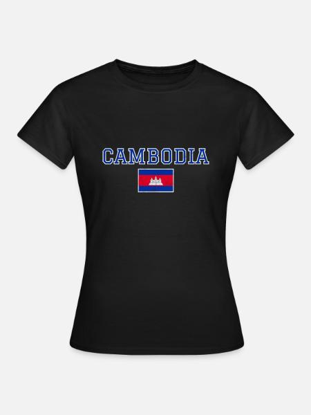 Kambodscha - Frauen T-Shirt - Schwarz