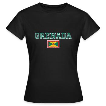 Grenada - Frauen T-Shirt - Schwarz - Vorne - AI Model Female 172 dark (172cm)