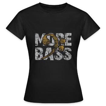 Plus Bass Please Clé de fa pour bassistes - T-shirt Femme - noir - Devant - AI Model Female 172 dark (172cm)
