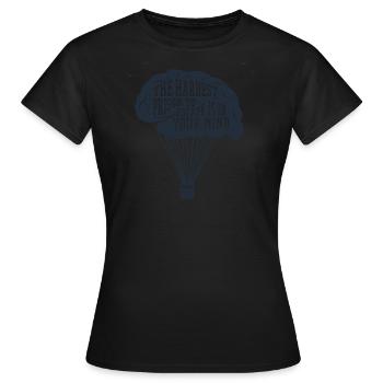 science - Women's T-Shirt - black - Front - AI Model Female 172 dark (172cm)