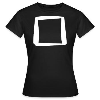 Square box to check off - Women's T-Shirt - black - Front - AI Model Female 172 dark (172cm)