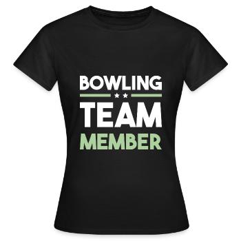 Équipe de bowling - T-shirt Femme - noir - Devant - AI Model Female 172 dark (172cm)