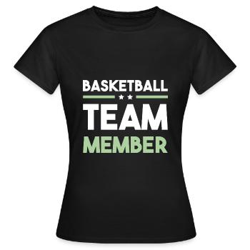 Équipe de basket-ball - T-shirt Femme - noir - Devant - AI Model Female 172 dark (172cm)