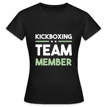 Kickboxing Team - Frauen T-Shirt - Schwarz - Vorne - AI Model Female 172 dark (172cm)