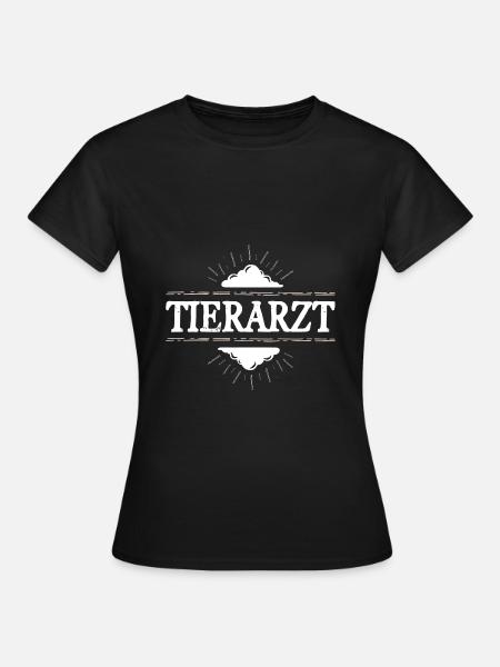 Tierarzt Beruf - Frauen T-Shirt - Schwarz