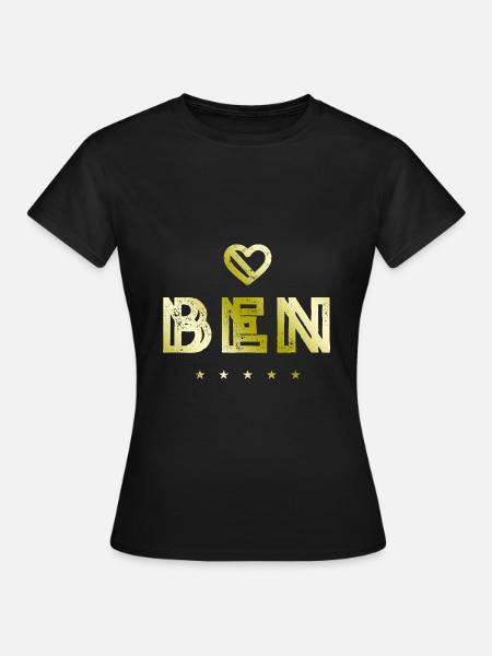 Ben Herz - Frauen T-Shirt - Schwarz