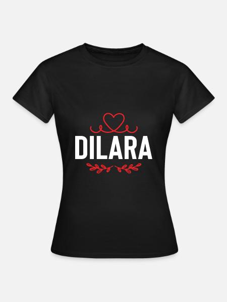 Dilara - Frauen T-Shirt - Schwarz