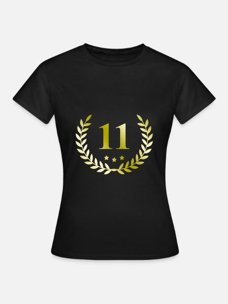 11 Numero corona - Maglietta da donna - nero