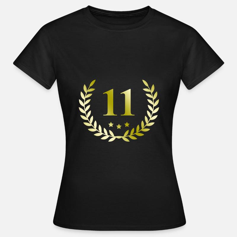 11 Numero corona - Maglietta da donna - nero