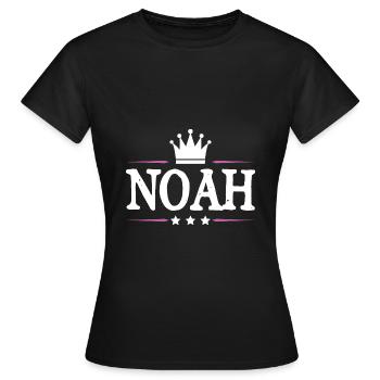 Noah - Frauen T-Shirt - Schwarz - Vorne - AI Model Female 172 dark (172cm)
