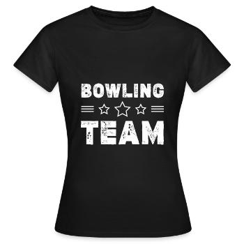 Équipe de bowling - T-shirt Femme - noir - Devant - AI Model Female 172 dark (172cm)