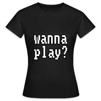 Chemise de jeu - T-shirt Femme - noir - Devant - AI Model Female 172 dark (172cm)