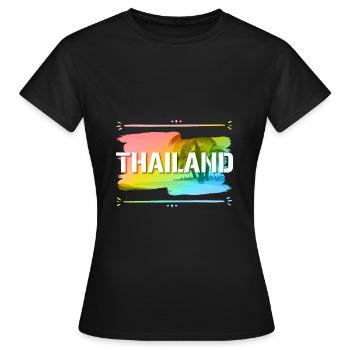 Thaïlande - T-shirt Femme - noir - Devant - AI Model Female 172 dark (172cm)