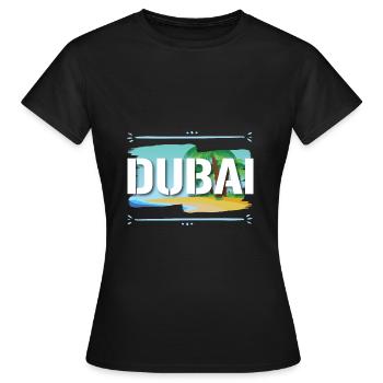 Dubaï - T-shirt Femme - noir - Devant - AI Model Female 172 dark (172cm)