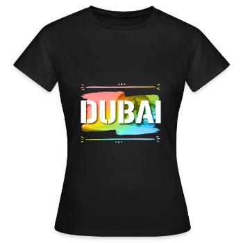 Dubaï - T-shirt Femme - noir - Devant - AI Model Female 172 dark (172cm)