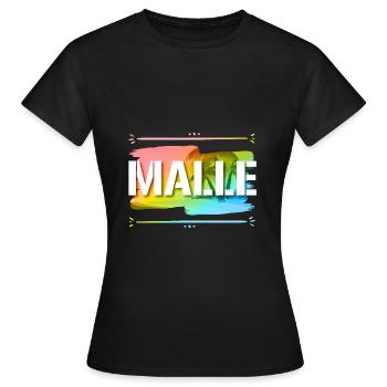 Malle - T-shirt Femme - noir - Devant - AI Model Female 172 dark (172cm)