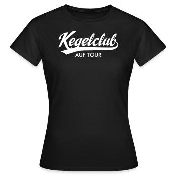 Kegelclub Auf Tour Kegeln Kegler Club Ausflug - Frauen T-Shirt - Schwarz - Vorne - AI Model Female 172 dark (172cm)