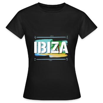 Ibiza - T-shirt Femme - noir - Devant - AI Model Female 172 dark (172cm)
