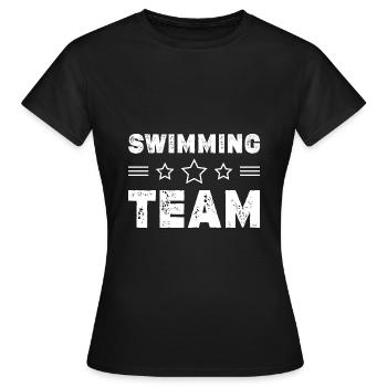 Équipe de natation - T-shirt Femme - noir - Devant - AI Model Female 172 dark (172cm)