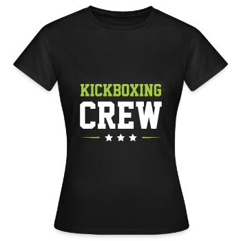 Kickboxing Crew - Frauen T-Shirt - Schwarz - Vorne - AI Model Female 172 dark (172cm)