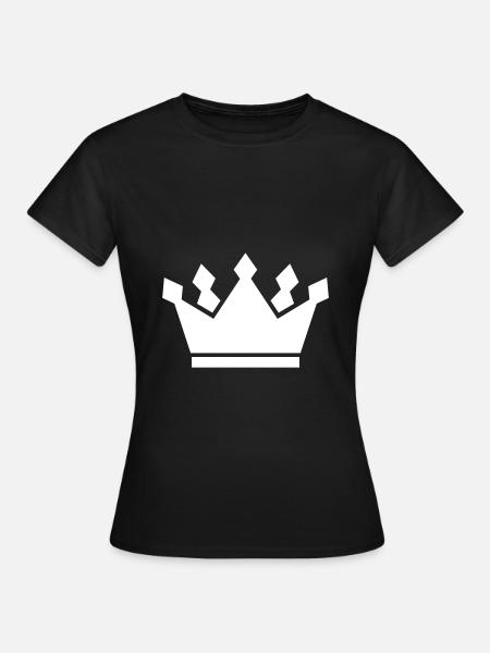 Crown symbol icon - Women's T-Shirt - black