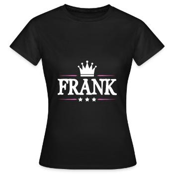 Frank - Frauen T-Shirt - Schwarz - Vorne - AI Model Female 172 dark (172cm)