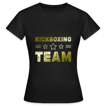 Kickboxing Team - Frauen T-Shirt - Schwarz - Vorne - AI Model Female 172 dark (172cm)