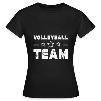 Volleyball Team - Frauen T-Shirt - Schwarz - Vorne - AI Model Female 172 dark (172cm)