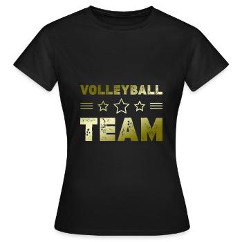 Volleyball Team - Frauen T-Shirt - Schwarz - Vorne - AI Model Female 172 dark (172cm)
