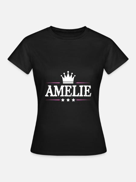 Amelie - Frauen T-Shirt - Schwarz