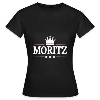 Moritz - Frauen T-Shirt - Schwarz - Vorne - AI Model Female 172 dark (172cm)